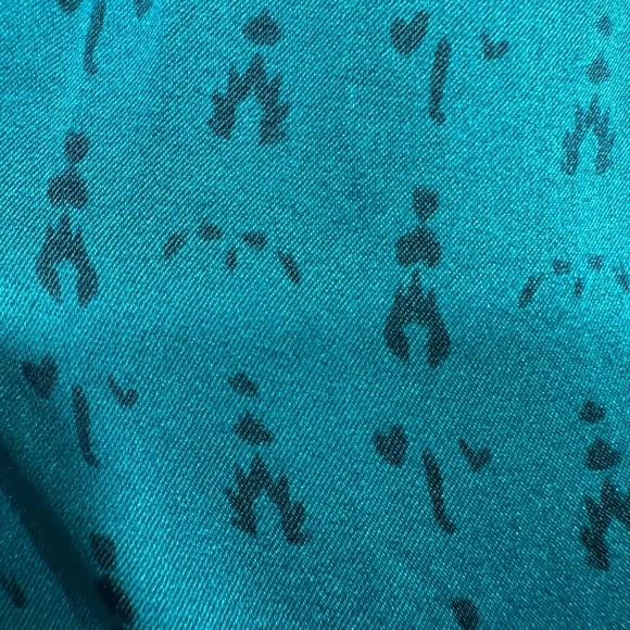 Calypso St. Barth Teal and Pink Patterned Garment - Picture 6 of 7